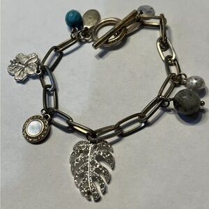 Tommy Bahama Tropical Oasis Charm Bracelet 7”